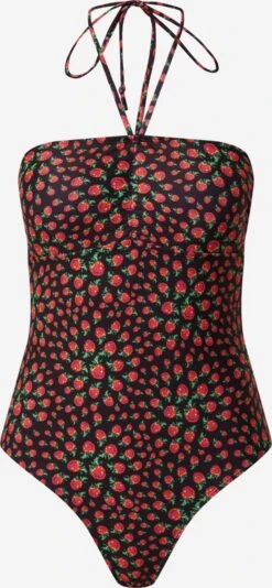 Becksöndergaard Halter Badpakken Bustier Badpak Raspy Dames Zwart