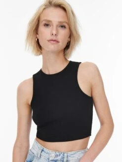 ONLY Crop Tops Top Nessa Dames Zwart 11 ONLY Crop Tops Top Nessa Dames Zwart -Ulla Popken Verkoop 4caa3d76cae6863f0b159f3e3220d164