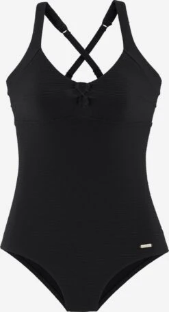 Sunseeker Badpakken Zonder Beugel T-shirt Bh Badpak Dames Zwart