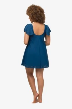 Ulla Popken Grote Cups Badpakjurk Dames Blauw -Ulla Popken Verkoop 4da3f033570207225704aa9ea4e23c7d