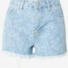 Koton Denim Shorts Regular Jeans Dames Blauw / Lichtblauw