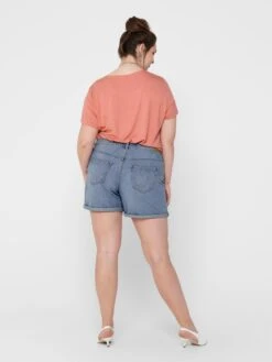 ONLY CARMAKOMA Denim Shorts Regular Jeans Hine Dames Blauw -Ulla Popken Verkoop 4ea96cb361a9a625ab39899590cb4bc9