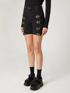 Denim Shorts Slimfit Jeans Emmy Dames Antraciet -Ulla Popken Verkoop 57fab96afbc2a39dddecd072263ad077