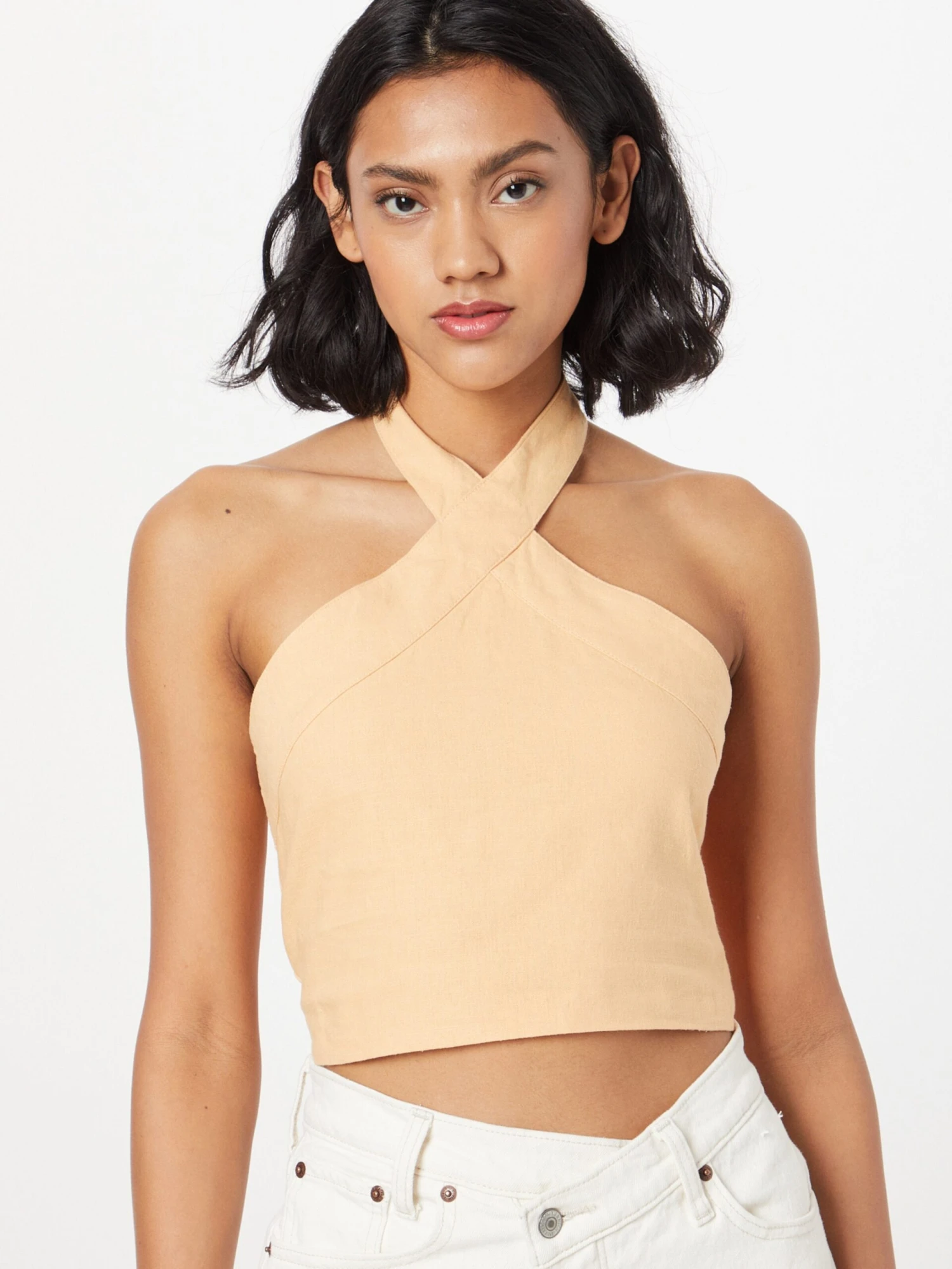 Abercrombie & Fitch Crop Tops Top Dames Lichtgeel 5 Abercrombie & Fitch Crop Tops Top Dames Lichtgeel - Afbeelding 3