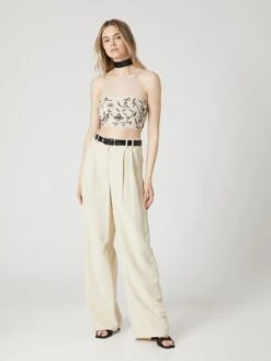 Crop Tops Top Mary Dames Wit -Ulla Popken Verkoop 5c3fdc2e0f618fa4042a984081eb650b