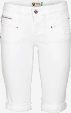 Freeman T. Porter Denim Shorts Regular Jeans Belixa Dames Wit