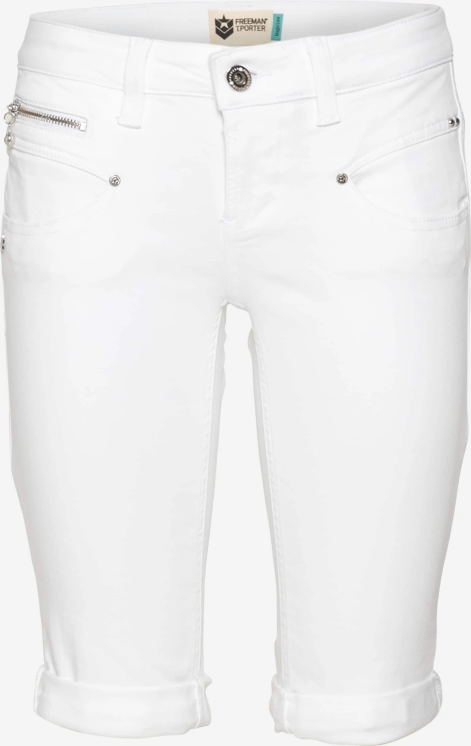 Freeman T. Porter Denim Shorts Regular Jeans Belixa Dames Wit 3 Freeman T. Porter Denim Shorts Regular Jeans Belixa Dames Wit