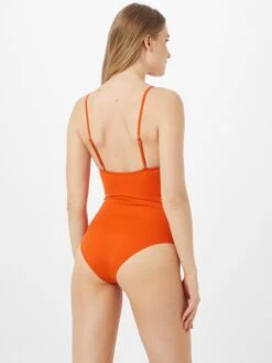 SAMSØE SAMSØE Grote Cups Bustier Badpak Kari 10725 Dames Oranje -Ulla Popken Verkoop 5d2584fab66af43993ed7ef7276f0386