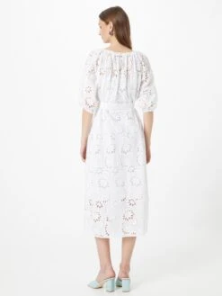 Midi Jurken Jurk Dolara Dames Wit -Ulla Popken Verkoop 5d538360f4a9040fd02e3f3254ce6819