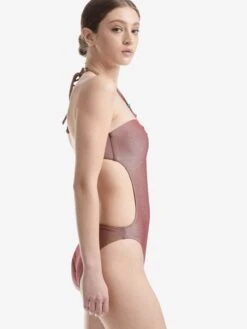 Wolford Halter Badpakken Badpak Disco One Piece Dames Brons -Ulla Popken Verkoop 5e635865c500ae4785edb79cbf99069f