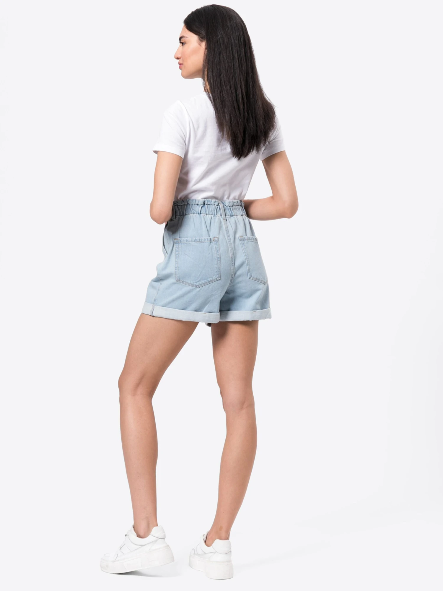 TOM TAILOR Denim Denim Shorts Loosefit Jeans Dames Lichtblauw 6 TOM TAILOR Denim Denim Shorts Loosefit Jeans Dames Lichtblauw - Afbeelding 4