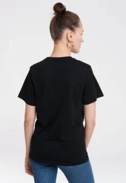 Logoshirt T-shirts Shirt Captain America And Red Skull Faces Dames Zwart -Ulla Popken Verkoop 60a5bae0763cc50278718e6f2e382ab5