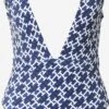 Grote Cups Badpak Dames Blauw / Navy -Ulla Popken Verkoop 612964531e2b94435769a6da62969cee