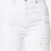 Trendyol Denim Shorts Regular Jeans Dames Wit -Ulla Popken Verkoop 61511b1911a54d87837f3c4aee2cc49b