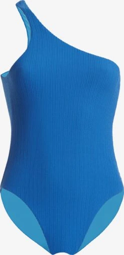 Wolford Grote Cups Bustier Badpak High Leg One Piece Dames Blauw