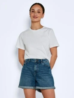 Noisy May Denim Shorts Regular Jeans Smiley Dames Blauw -Ulla Popken Verkoop 634c06607787f87aa9c0dde6efc81348