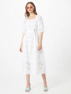 Midi Jurken Jurk Dolara Dames Wit -Ulla Popken Verkoop 642bf1013ea740bf8d82da0c91e5b359