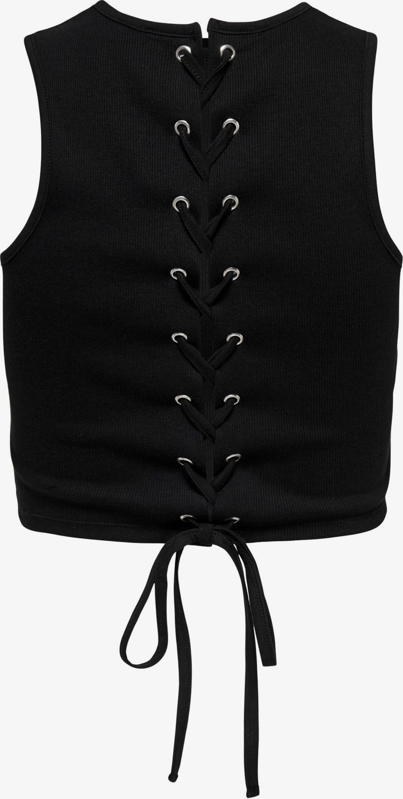 ONLY Crop Tops Top Nessa Dames Zwart 4 ONLY Crop Tops Top Nessa Dames Zwart - Afbeelding 2