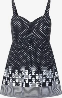 Ulla Popken Grote Cups Badpakjurk Dames Zwart