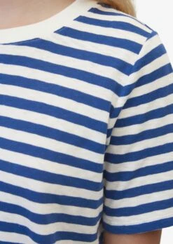 Marc O'Polo DENIM T-shirts Shirt Dames Donkerblauw / Wit -Ulla Popken Verkoop 673e815502626cc976d362e6259258e8