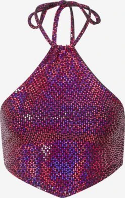 NASTY GAL Crop Tops Top Dames Bourgogne