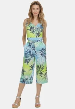 IZIA Crop Tops Top Dames Blauw / Groen -Ulla Popken Verkoop 67fe04fca46e075c9b6d1e100bc766d2