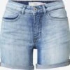 ICHI Denim Shorts Regular Jeans IHTWIGGY SHO Dames Blauw / Lichtblauw -Ulla Popken Verkoop 6afcb6dc19f83015017374603775ef59