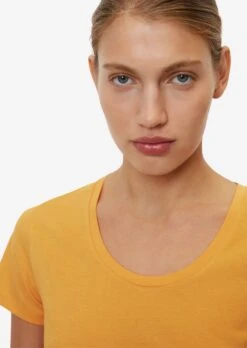 Marc O'Polo T-shirts Shirt Dames Oranje -Ulla Popken Verkoop 6e7d912983b2e746f5f9659afb010193