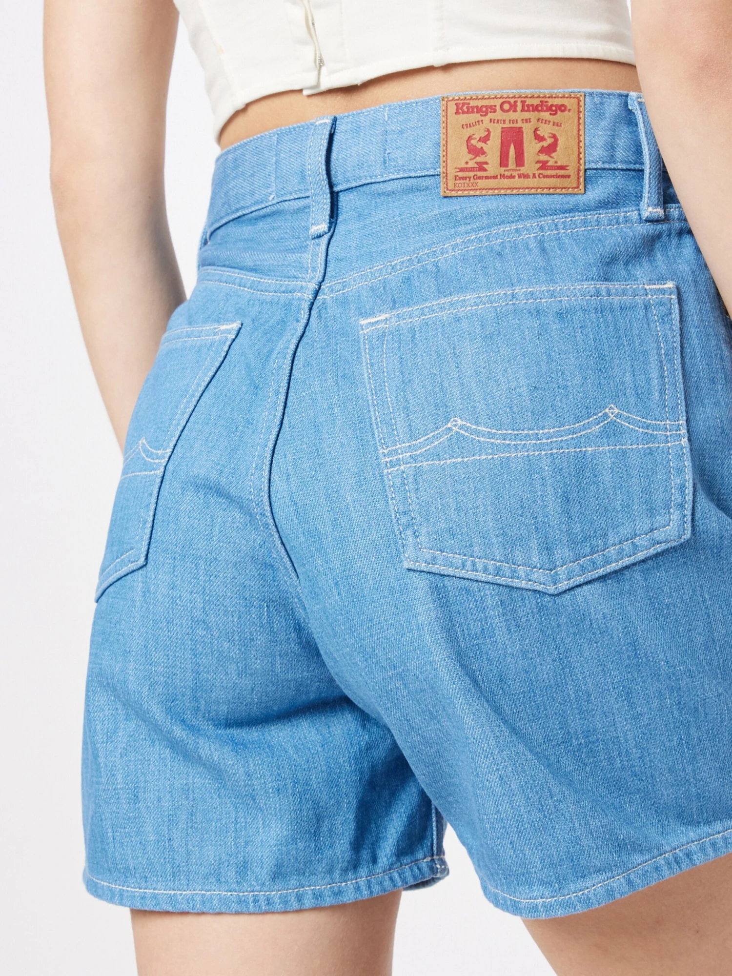 Denim Shorts Regular Jeans LIORA Dames Blauw 4 Denim Shorts Regular Jeans LIORA Dames Blauw - Afbeelding 2