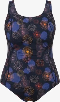 Ulla Popken Grote Cups Bustier Badpak Dames Marine