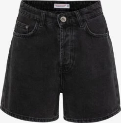 Denim Shorts Regular Jeans Dames Zwart