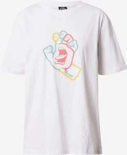 Santa Cruz T-shirts Shirt Hand In Colour Dames Wit