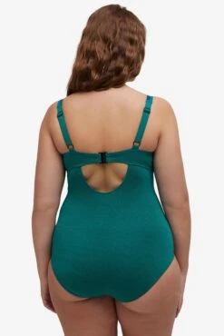 Ulla Popken Corrigerende Badpakken Shaping-badpak Dames Donkerblauw / Groen Gemêleerd -Ulla Popken Verkoop 7212088861ea56cc8ab8e2c8493cf3dd