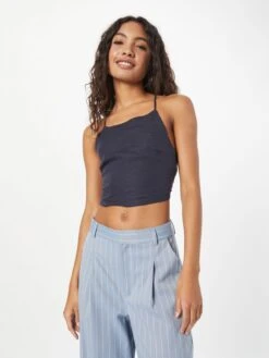 Gestuz Crop Tops Top Malou Dames Zwart -Ulla Popken Verkoop 7274580ca22aad0255af858ea026077c