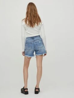 Vila Denim Shorts Regular Jeans Dames Blauw -Ulla Popken Verkoop 731691a579d741ab18c221cb6e3cb6b1