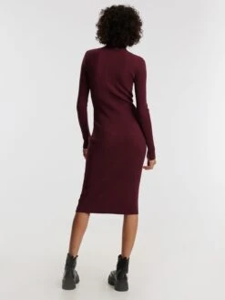 EDITED Midi Jurken Jurk Hada Dames Bourgogne -Ulla Popken Verkoop 73896e405612634a7950dbf6a6292d50