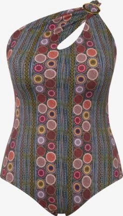 Ulla Popken Grote Cups Badpak Dames Gemengde Kleuren