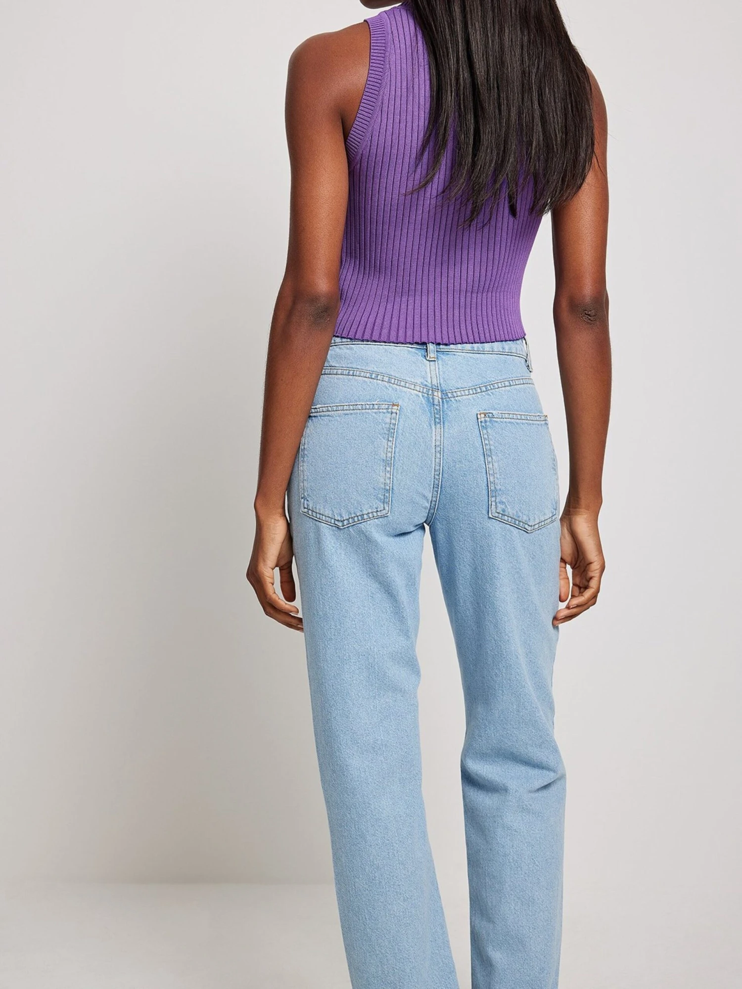 NA-KD Crop Tops Top Dames Lila 4 NA-KD Crop Tops Top Dames Lila - Afbeelding 2