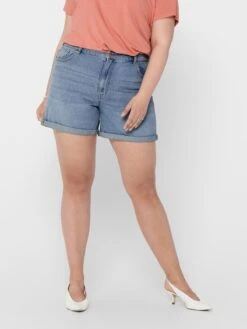 ONLY CARMAKOMA Denim Shorts Regular Jeans Hine Dames Blauw -Ulla Popken Verkoop 7abefb507d9378949bd4d3ea063f5dac
