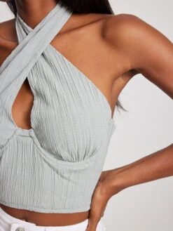 NA-KD Crop Tops Top Dames Pastelblauw 9 NA-KD Crop Tops Top Dames Pastelblauw -Ulla Popken Verkoop 7b0b5a09bb10066b2502a3ad9c4f7186