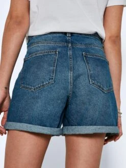 Noisy May Denim Shorts Regular Jeans Smiley Dames Blauw -Ulla Popken Verkoop 7c432c94483a6f819c593a8a515c9cd9