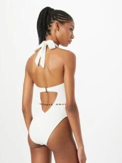 RIVER ISLAND Halter Badpakken High Neck Badpak Dames Crème -Ulla Popken Verkoop 7c7d0568f2736788c0abdca6da8428f8