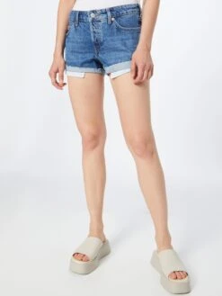 WEEKDAY Denim Shorts Slimfit Jeans Fire Dames Blauw -Ulla Popken Verkoop 7e2e20fcf96c869f330616eaf96c677a