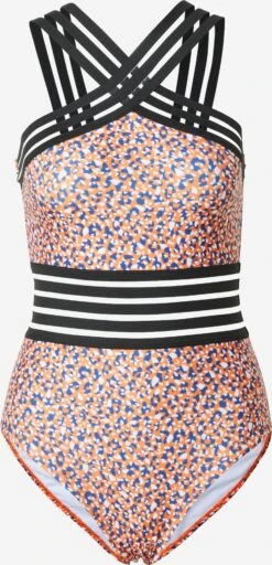 Grote Cups Bustier Badpak Dames Oranje