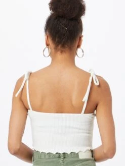 Crop Tops Top DUALI Dames Wit -Ulla Popken Verkoop 7ea8dd42406594f6fad2af592ec9cc9d