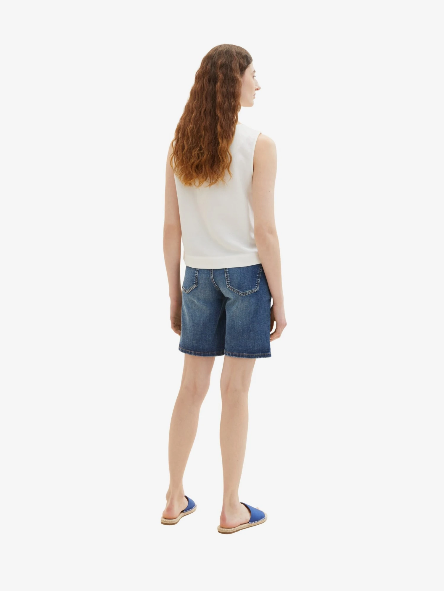 Tom Tailor Denim Shorts Regular Jeans Alexa Dames Blauw 7 Tom Tailor Denim Shorts Regular Jeans Alexa Dames Blauw - Afbeelding 5
