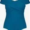 Ulla Popken Grote Cups Badpak Dames Blauw -Ulla Popken Verkoop 84fac965bd0eff5cdcd94552a1569128