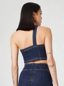 Crop Tops Top Anja Dames Donkerblauw -Ulla Popken Verkoop 85b70cbb4b6a0d603ef40d0aa1ef3501