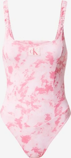 Calvin Klein Swimwear Badpakken Zonder Beugel Bustier Badpak Dames Eosine / Oudroze