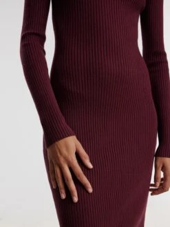 EDITED Midi Jurken Jurk Hada Dames Bourgogne -Ulla Popken Verkoop 87024981127647f81fd7ee9fcaf0b40b